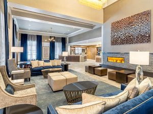 image of the new haven hotel lobby