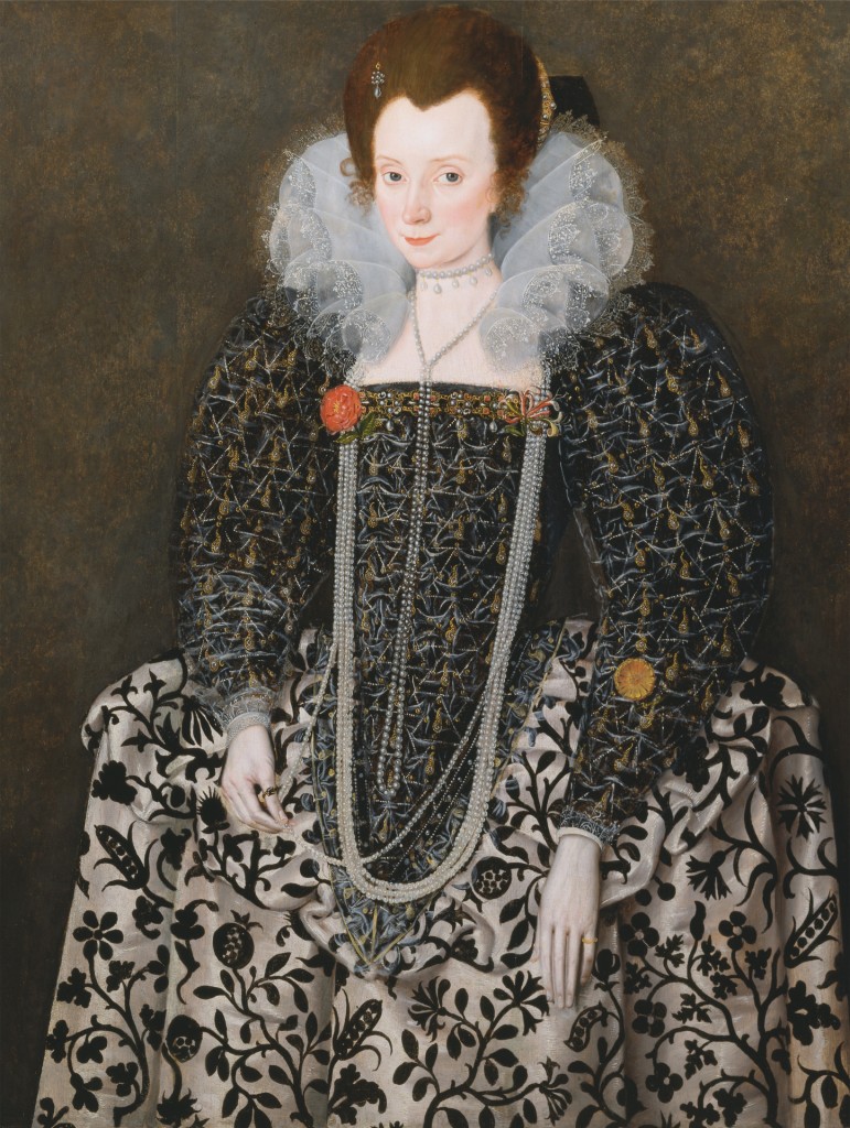 Portrait of a Woman, Traditionally Identified as Mary Clopton (born Waldegrave), of Kentwell Hall, Suffolk, Robert Peak the Elder 