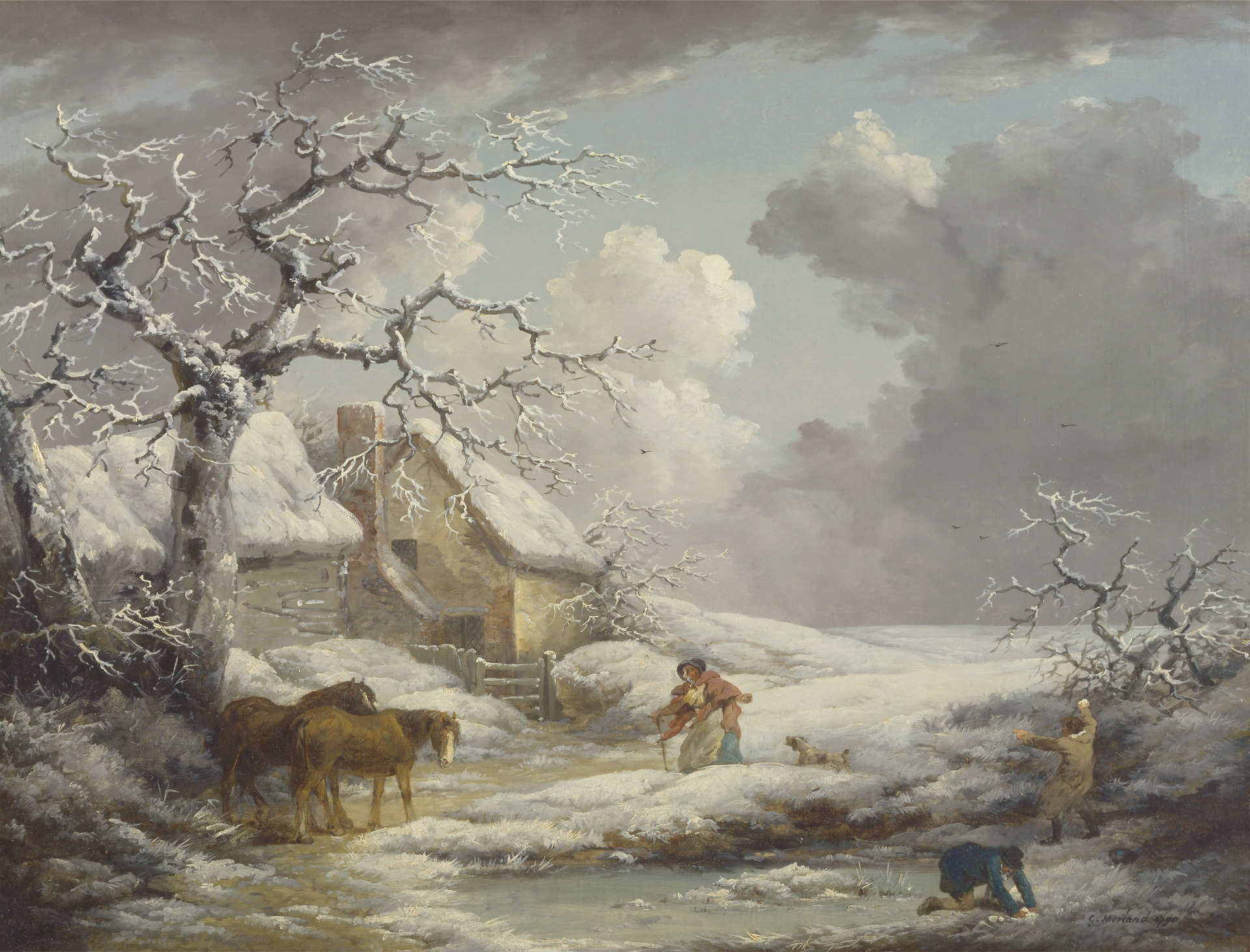 Winter Landscape. George Morland. 1790. 