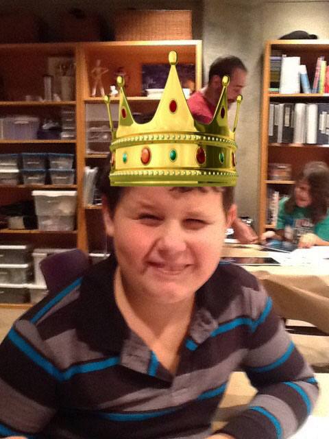 Alexander in his crown