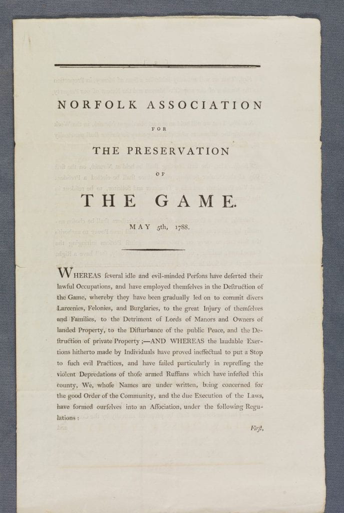 Norfolk Association for the preservation of the game