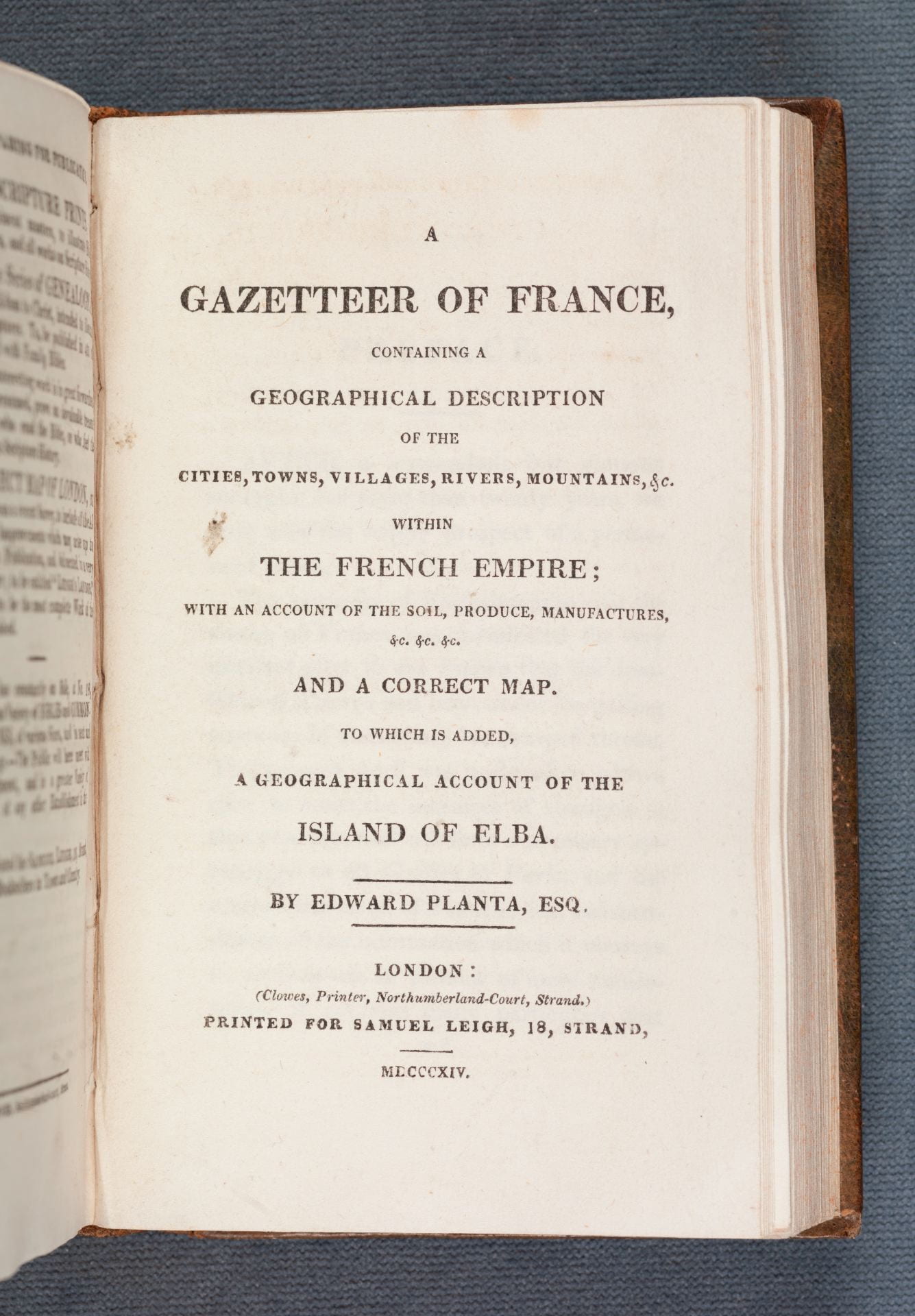 A gazetteer of France | Recent Antiquarian Acquisitions