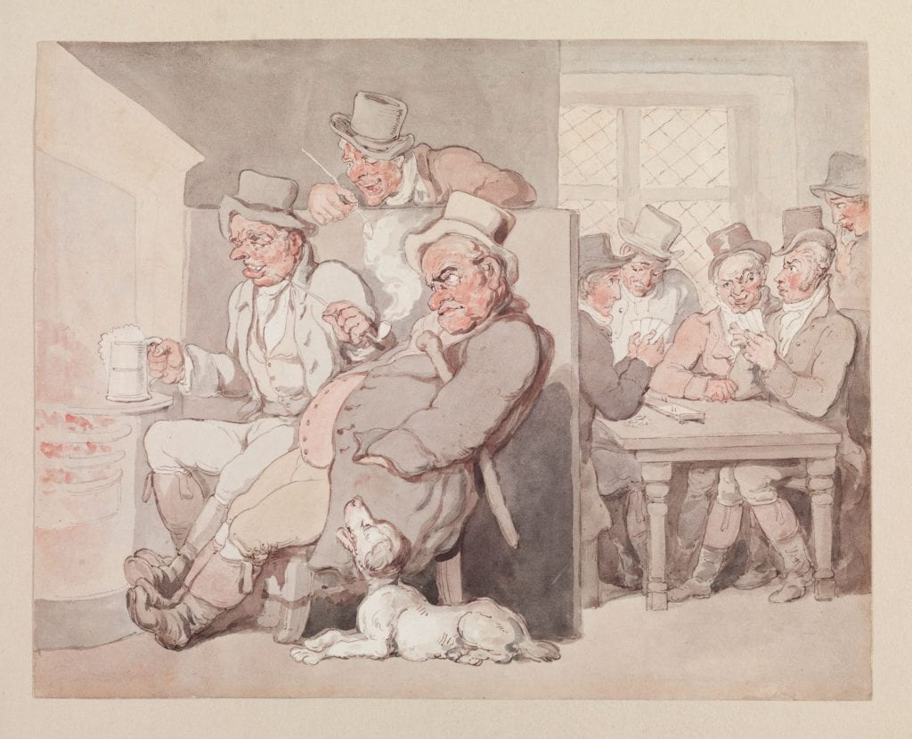 men in a tavern