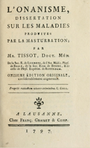 Tissot, L'Onanism, 1797 edition. 