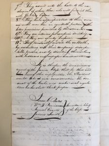 Petition regarding Commons, page 2, circa 1800-1801, Bates Family Papers (MS 65), Box 1, folder 5