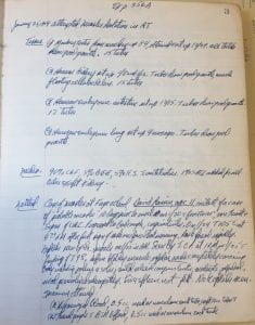 Measles lab notebook entry for January 25, 1954. John Franklin Enders Papers (MS 1478), Series III, Box 102, Folder 5.