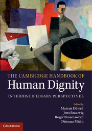 Book Cover of "The Cambridge Handbook of Human Dignity"