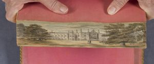 fore-edge painting looking like Strawberry Hill