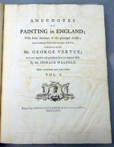 Anecdotes of Painting title page