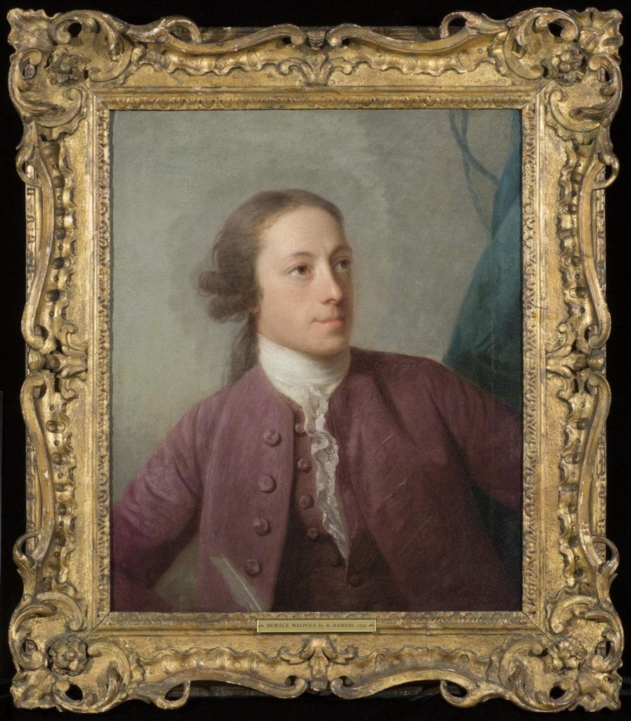 portrait of a young Horace Walpole